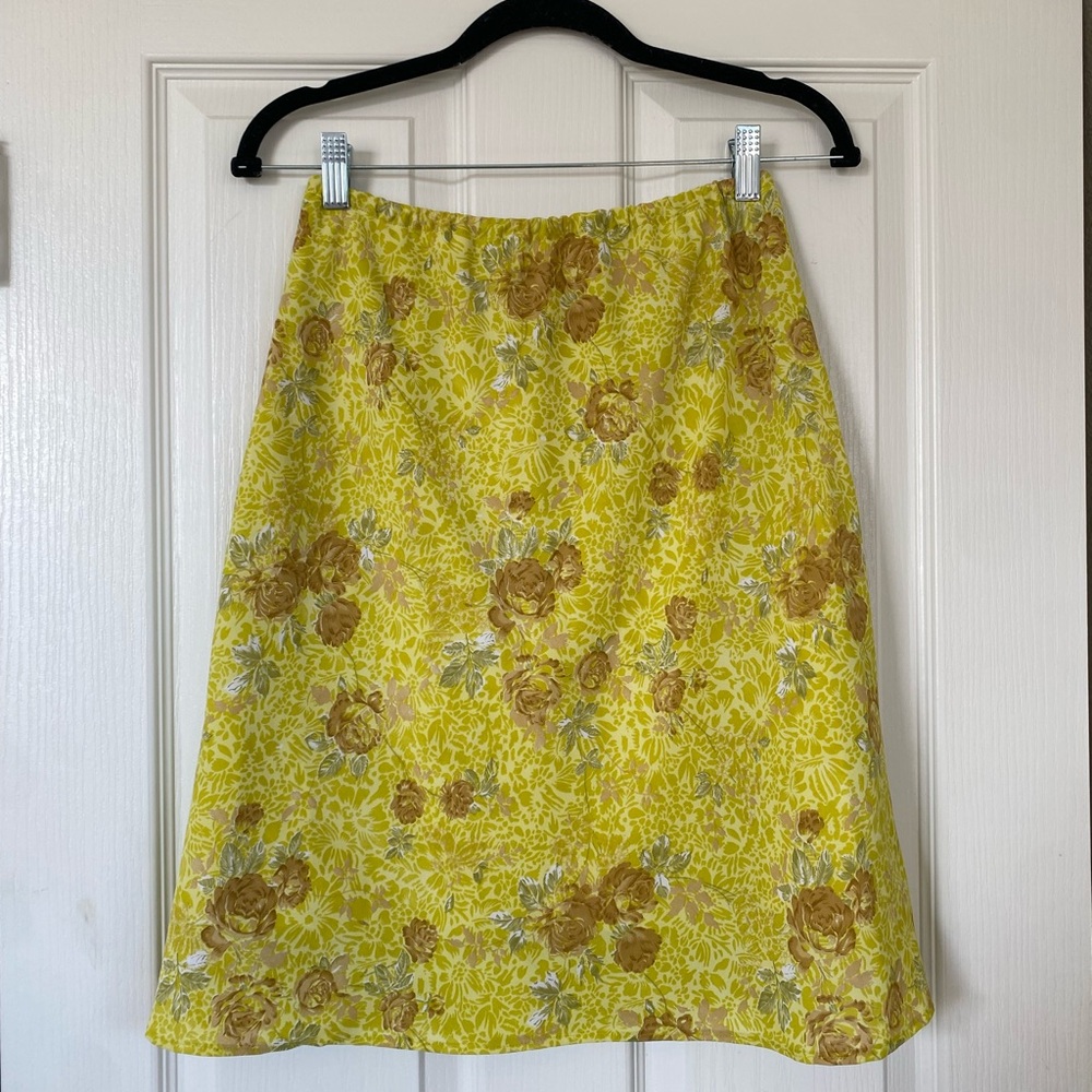 Handmade Yellow Chiffon Skirt